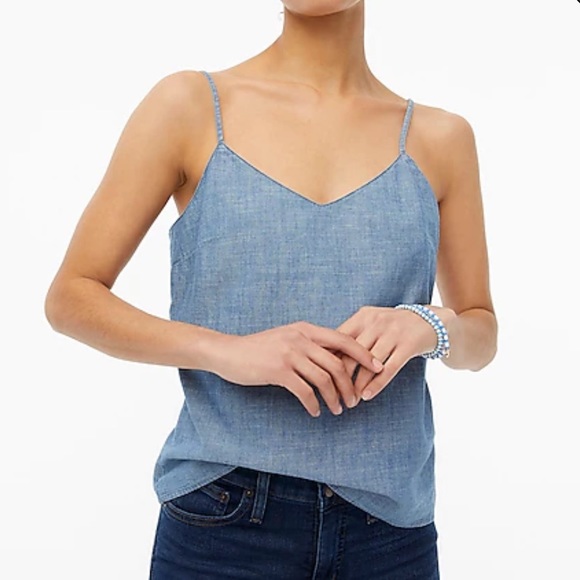 J. Crew Factory Tops - J Crew Factory Chambray Cami Top: Size 12